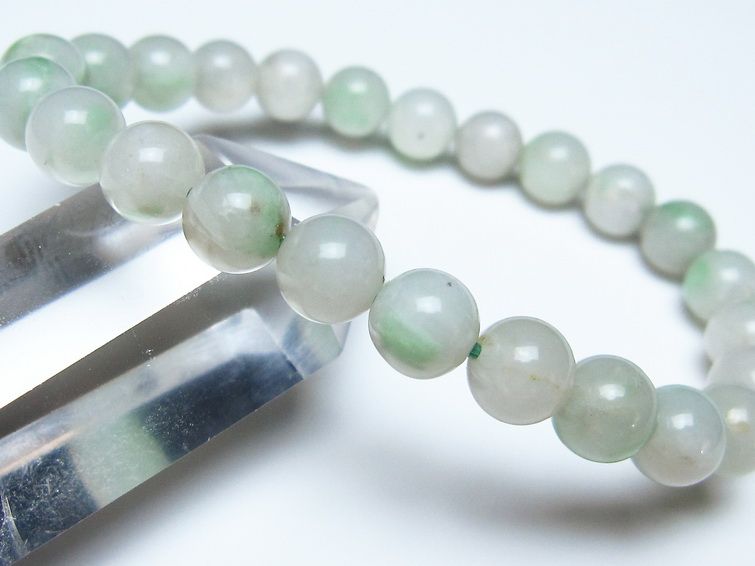 エメラルド ブレスレット 8mm メール便可 一点物 111-55839