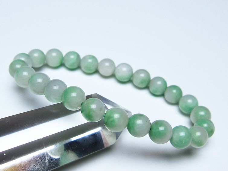 エメラルド ブレスレット 8mm 一点物 111-55888