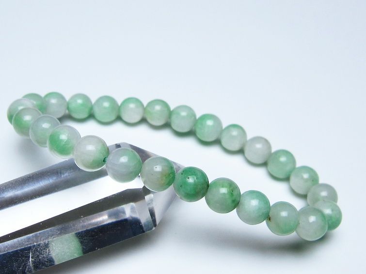 エメラルド ブレスレット 8mm 一点物 111-55895