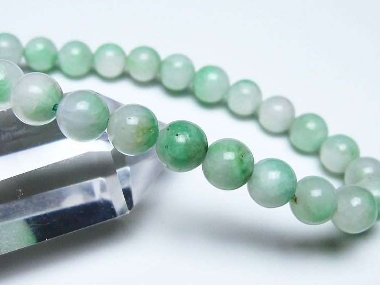 エメラルド ブレスレット 8mm 一点物 111-55895