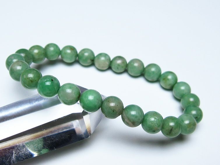 エメラルド ブレスレット 8mm 一点物 111-55969