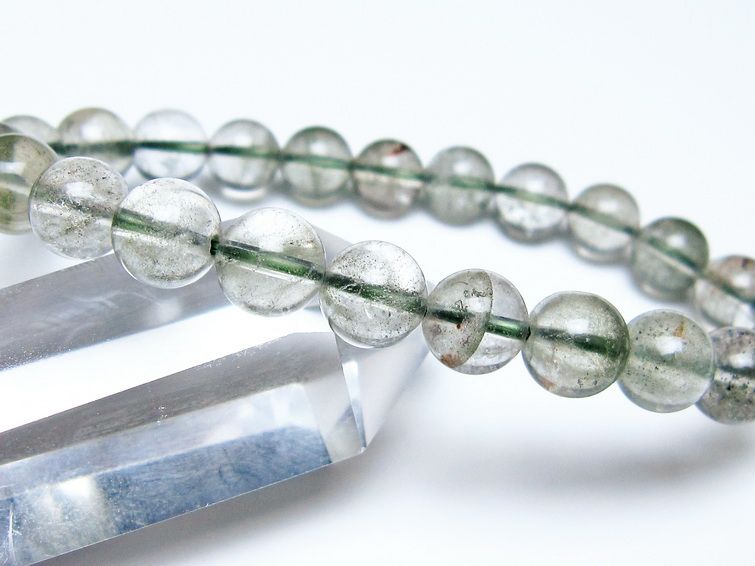 グリーンファントム ブレスレット 8mm メール便可 一点物 111-56117