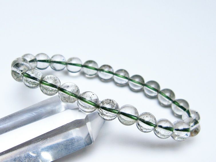 グリーンファントム ブレスレット 8mm メール便可 一点物 111-56120
