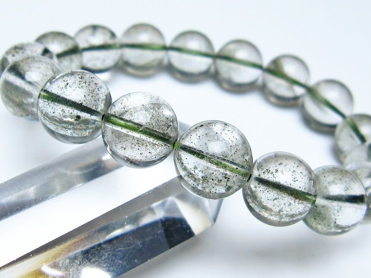 グリーンファントム ブレスレット 12mm メール便可 一点物 111-56241