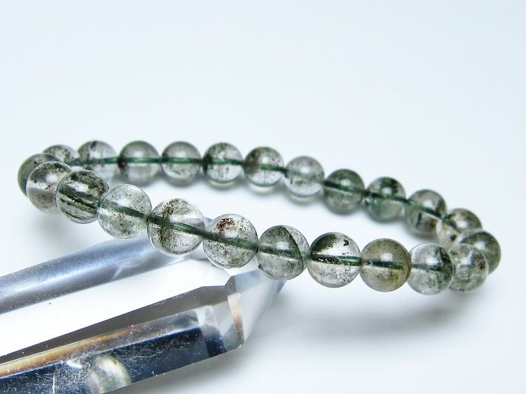 グリーンファントム ブレスレット 8mm メール便可 一点物 111-56285