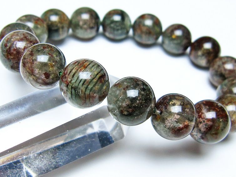 グリーンファントム ブレスレット 12mm メール便可 一点物 111-56295