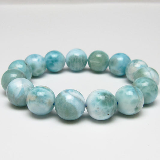 ラリマー ブレスレット 14mm 一点物 111-56422