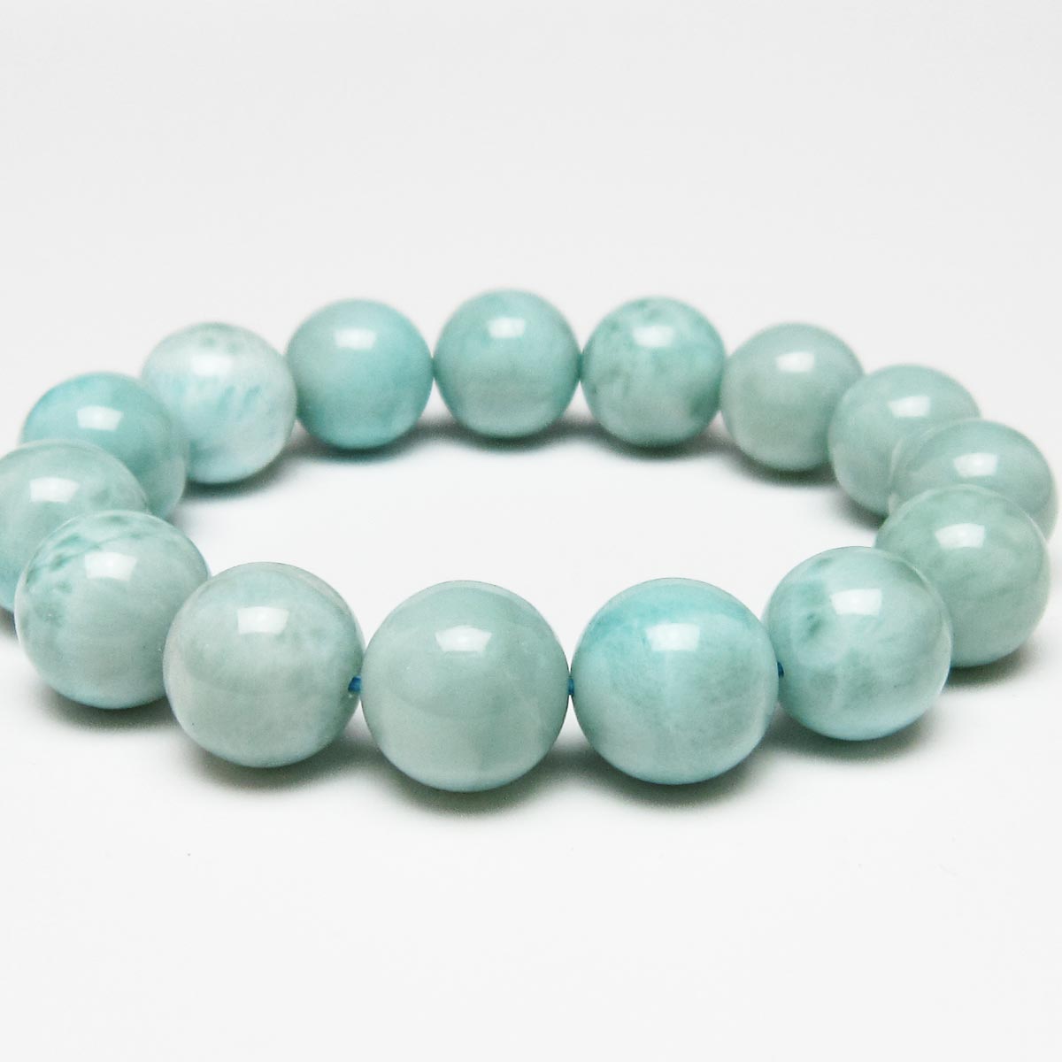 ラリマー ブレスレット 14mm 一点物 111-56424