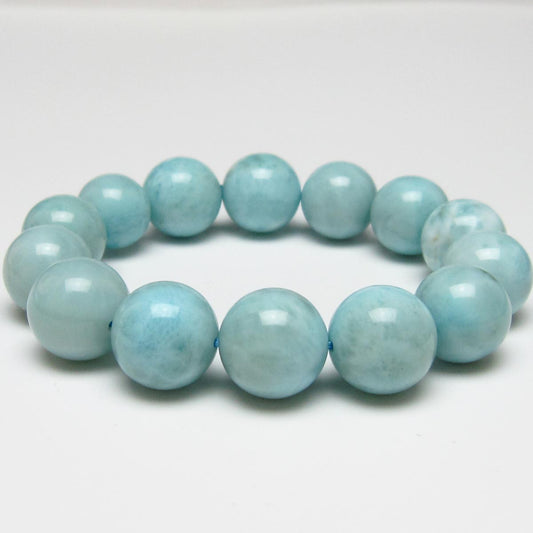 ラリマー ブレスレット 15mm 一点物 111-56425