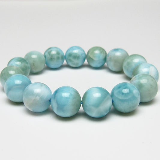 ラリマー ブレスレット 14mm 一点物 111-56427