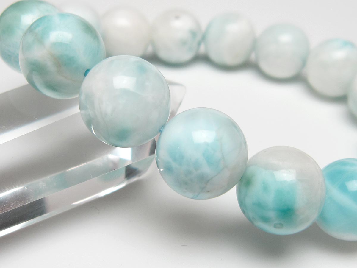 ラリマー ブレスレット 14mm 一点物 111-56429
