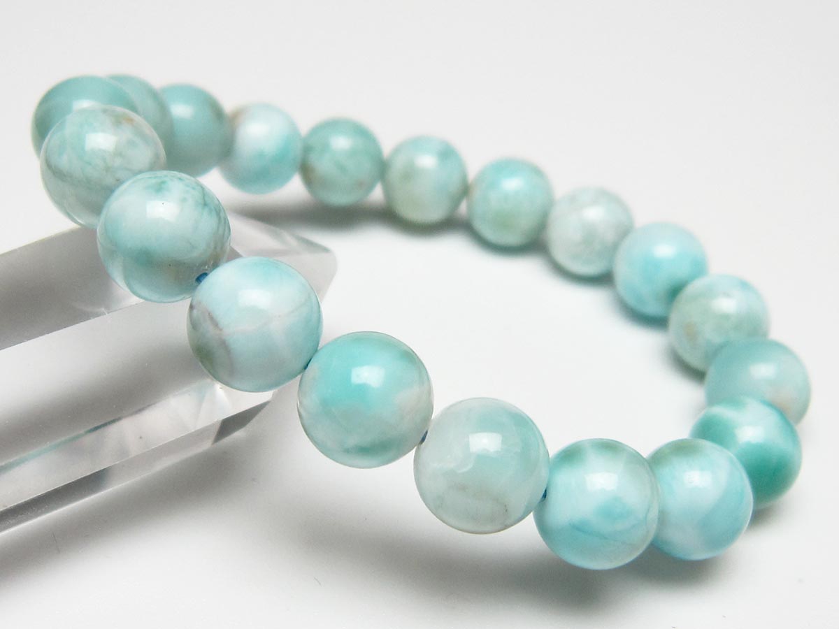 ラリマー ブレスレット 10mm 一点物 111-56433