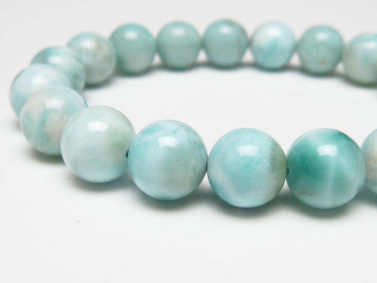 ラリマー ブレスレット 10mm 一点物 111-56433