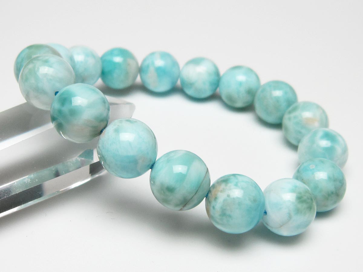 ラリマー ブレスレット 13mm 一点物 111-56454