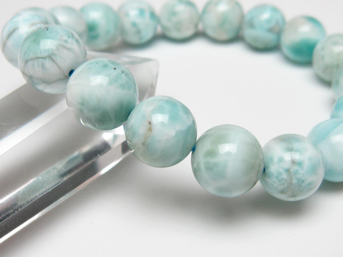 ラリマー ブレスレット 12mm 一点物 111-56455