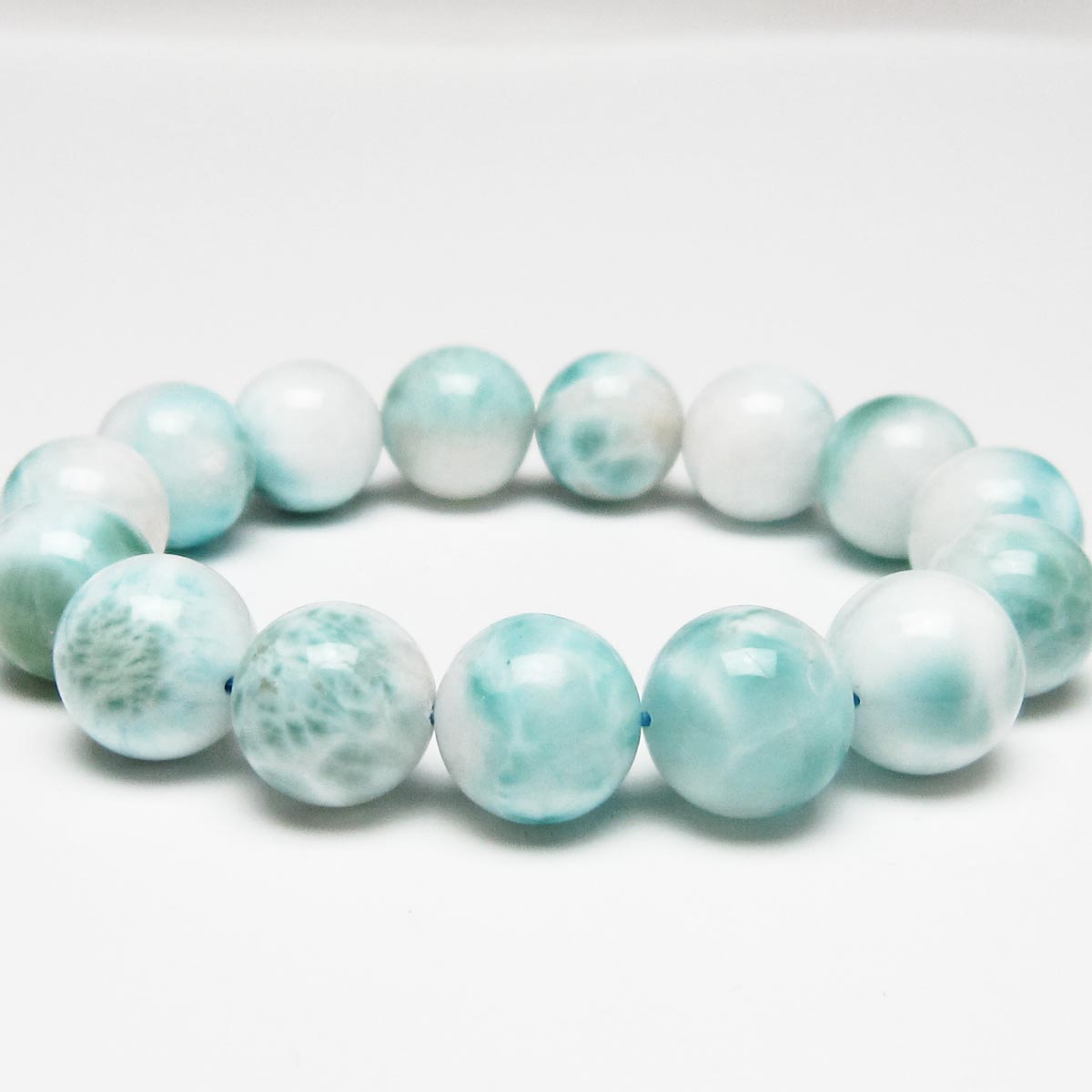 ラリマー ブレスレット 14mm 一点物 111-56460