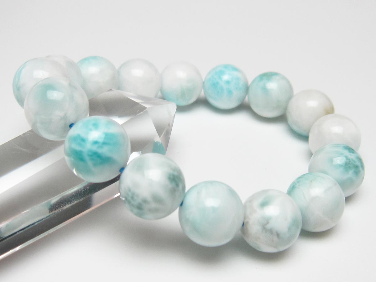 ラリマー ブレスレット 13mm 一点物 111-56461