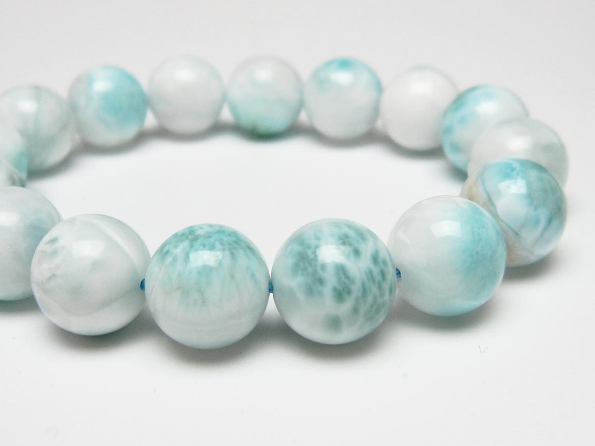 ラリマー ブレスレット 13mm 一点物 111-56461