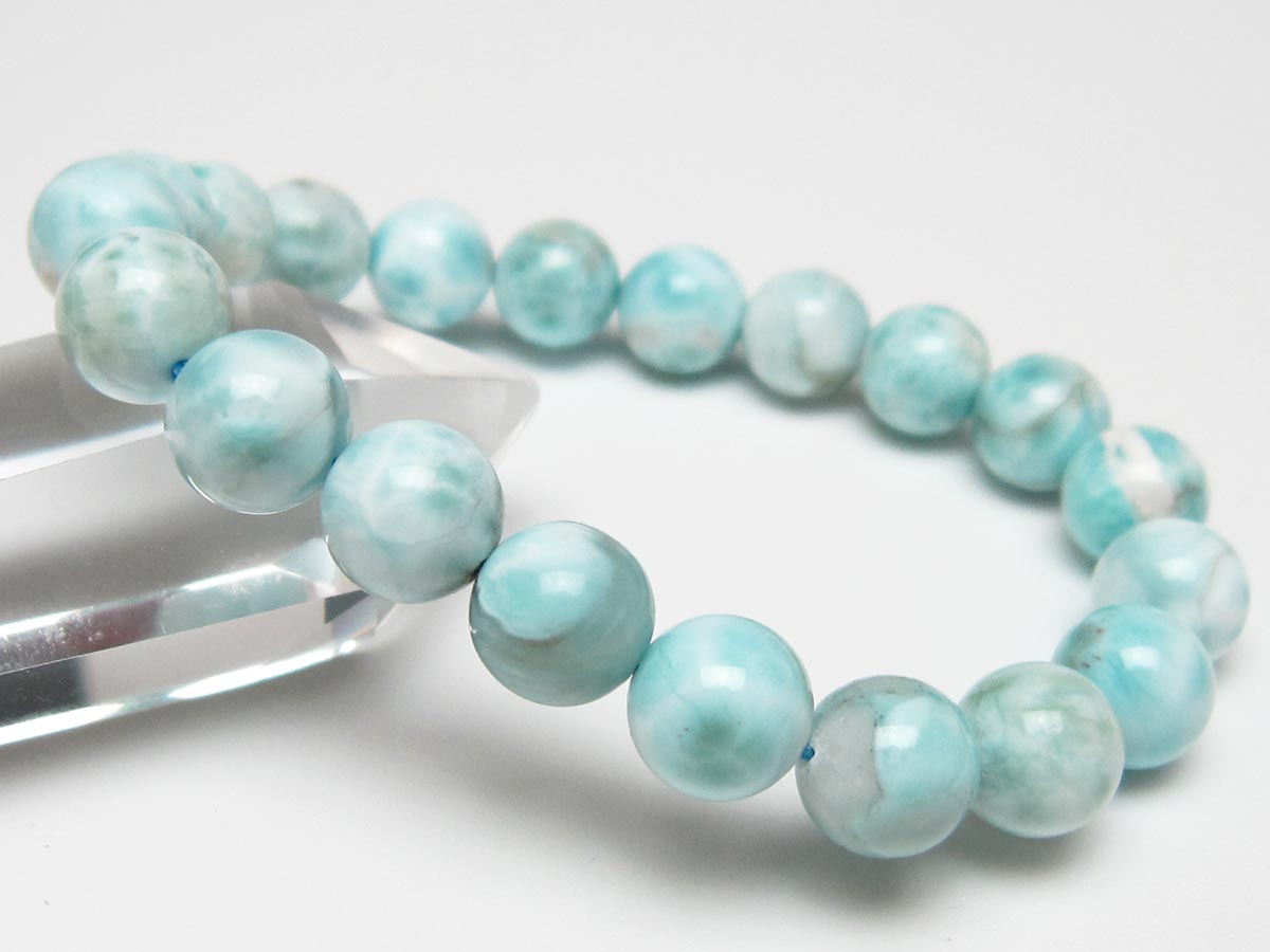 ラリマー ブレスレット 10mm 一点物 111-56466