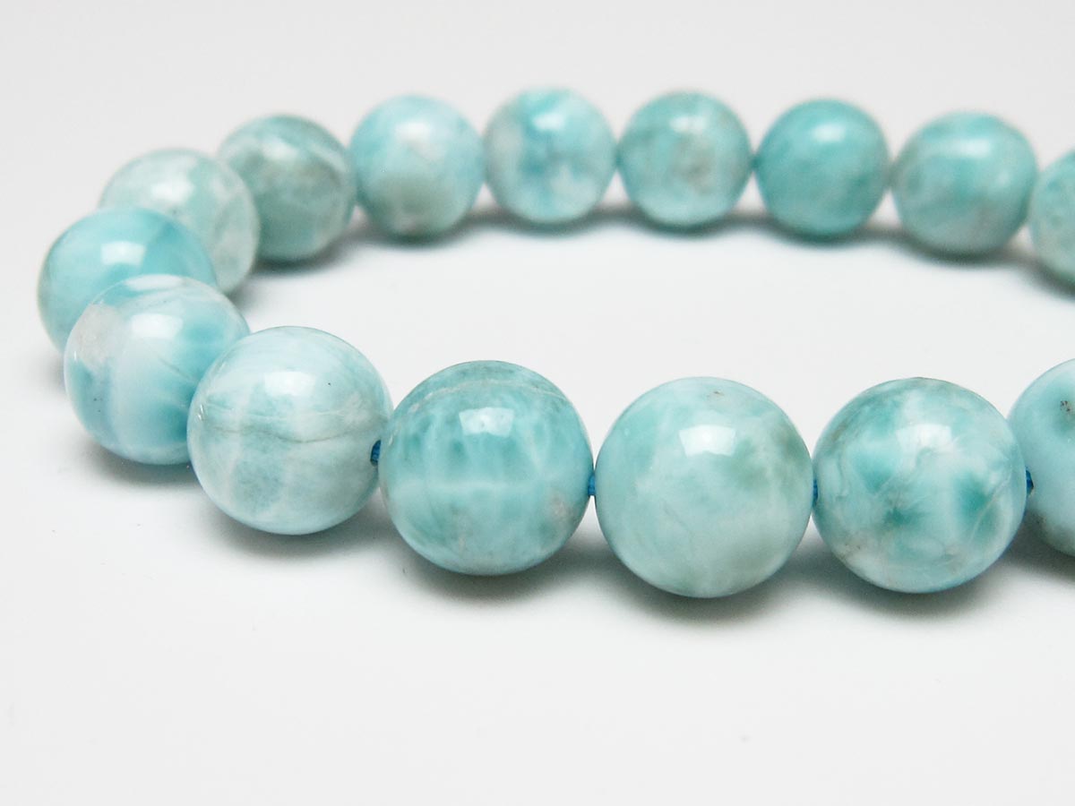 ラリマー ブレスレット 12mm 一点物 111-56472
