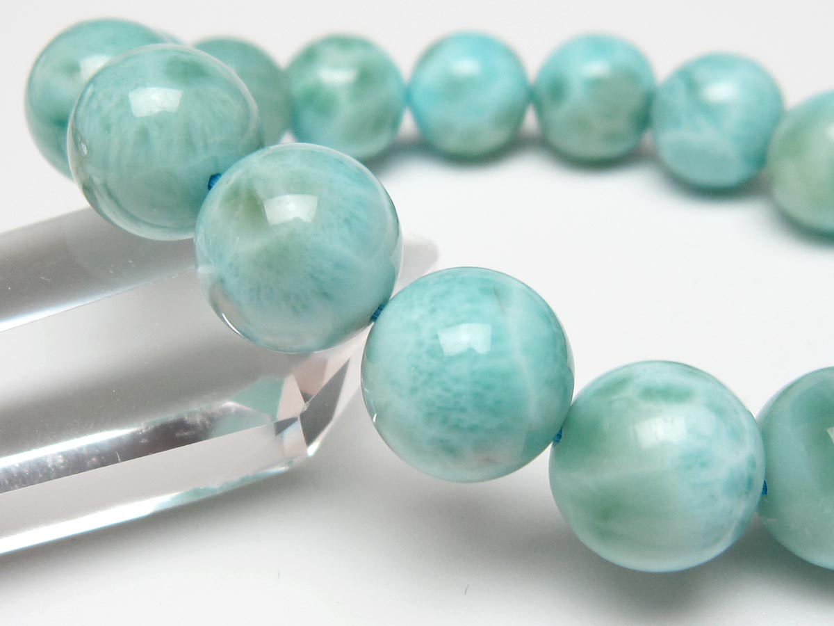 ラリマー ブレスレット 13mm 一点物 111-56473