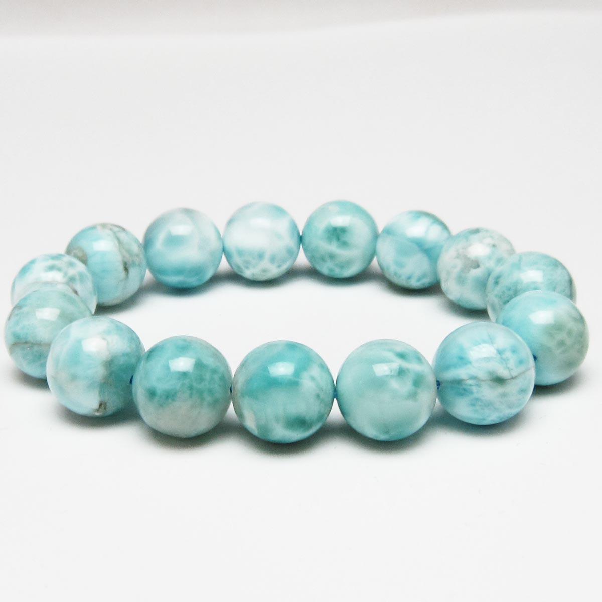 ラリマー ブレスレット 14mm 一点物 111-56476