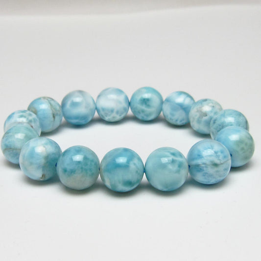 ラリマー ブレスレット 14mm 一点物 111-56476