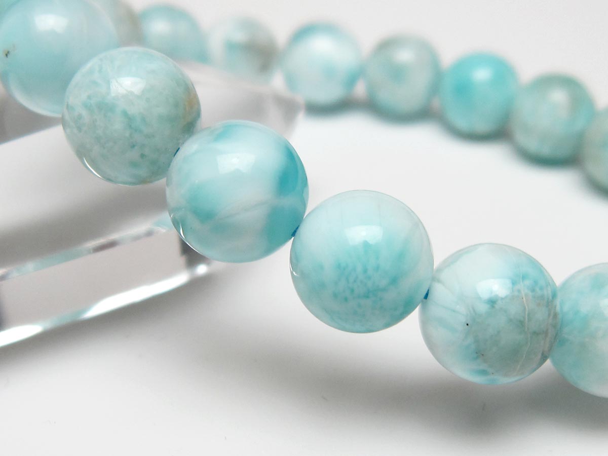 ラリマー ブレスレット 10mm 一点物 111-56477