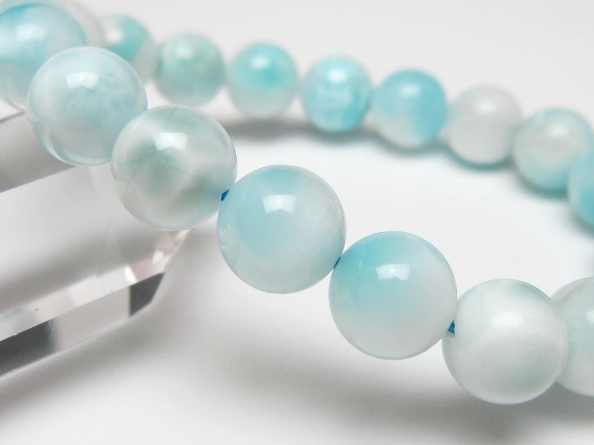 ラリマー ブレスレット 10mm 一点物 111-56485