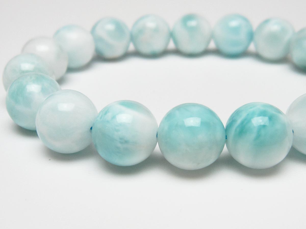 ラリマー ブレスレット 12mm 一点物 111-56489