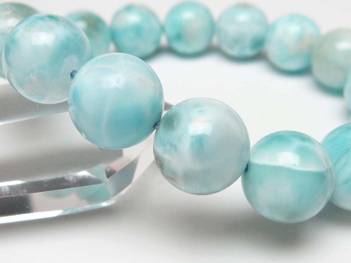 ラリマー ブレスレット 14mm 一点物 111-56493
