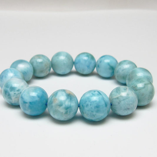 ラリマー ブレスレット 15mm 一点物 111-56494