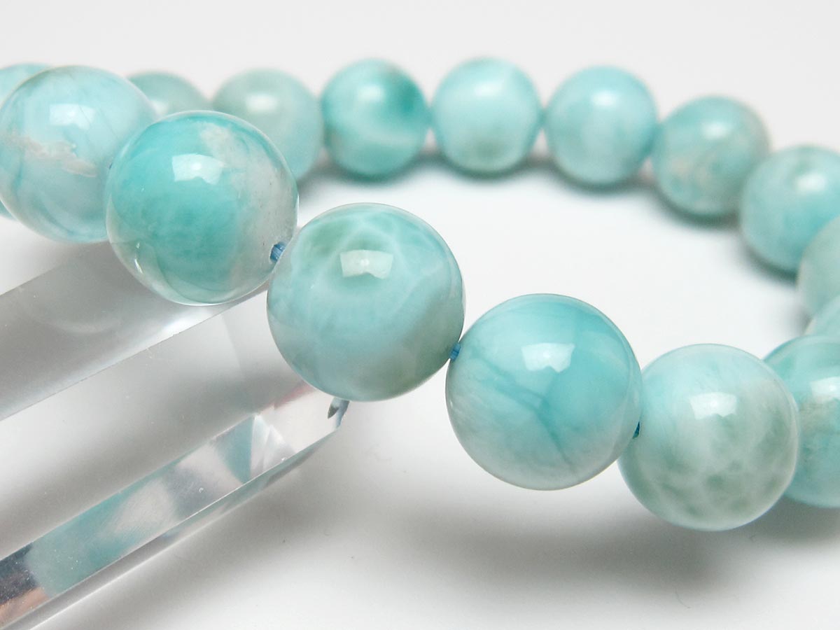 ラリマー ブレスレット 13mm 一点物 111-56496