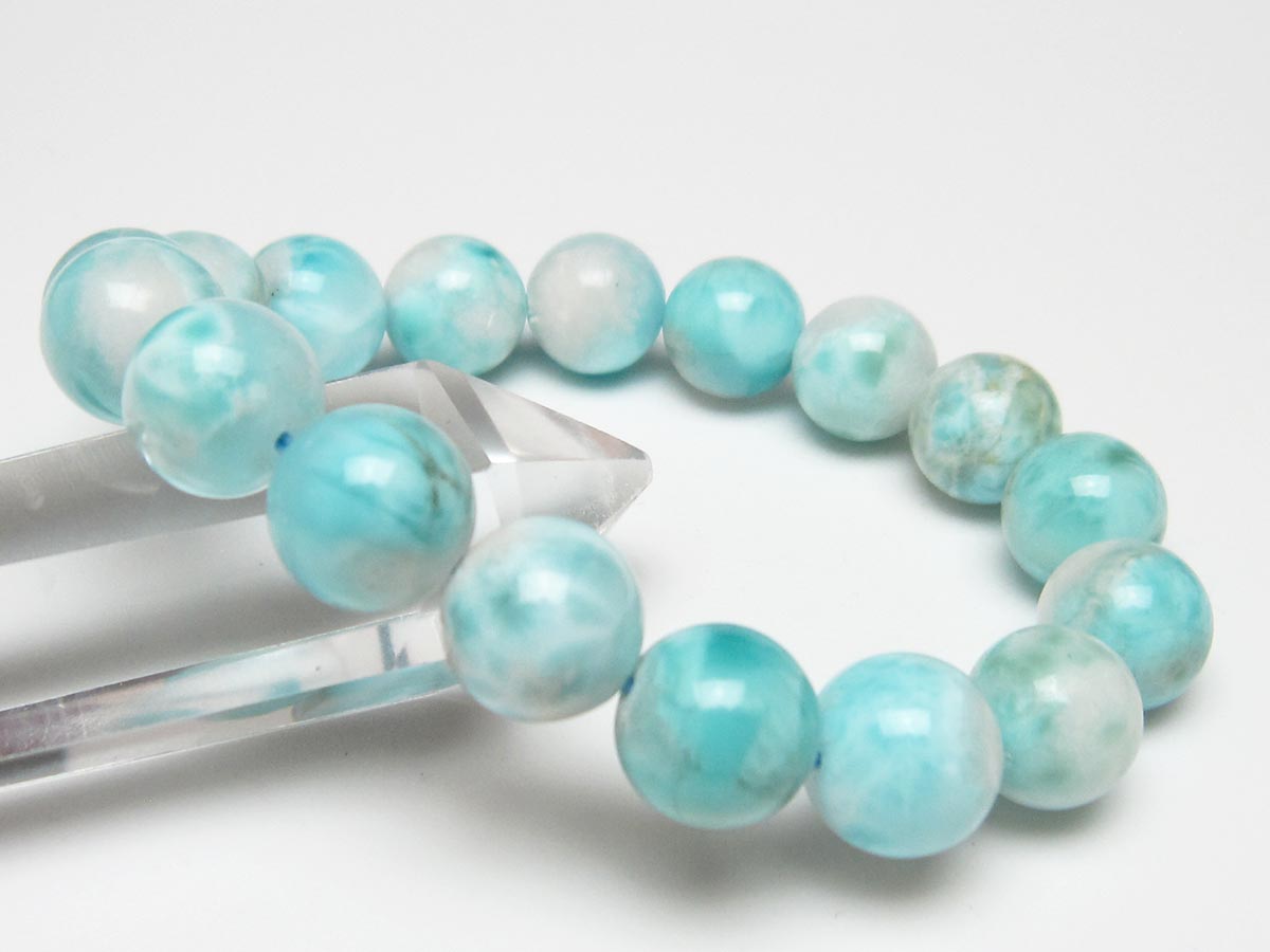 ラリマー ブレスレット 12mm 一点物 111-56497