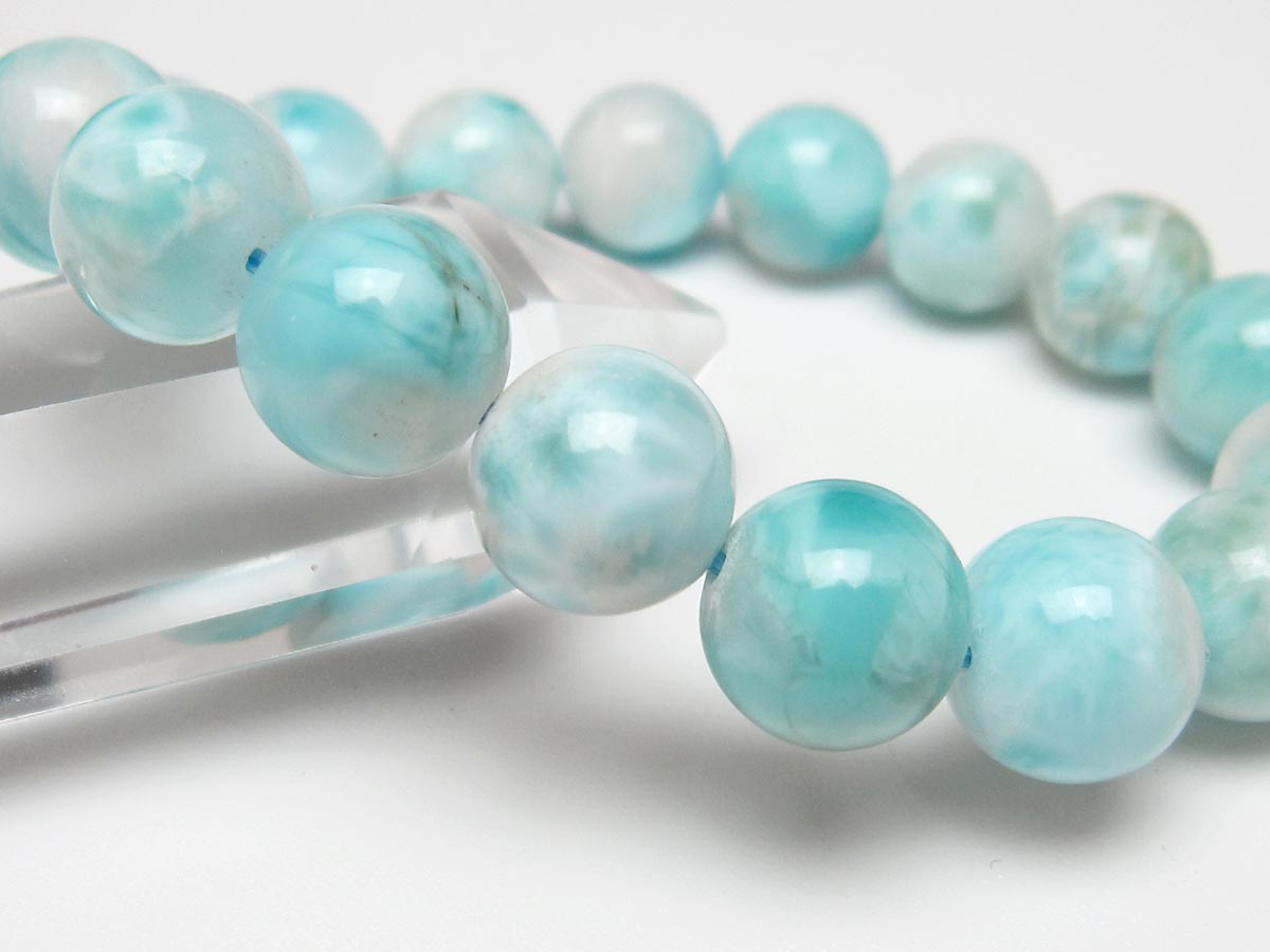 ラリマー ブレスレット 12mm 一点物 111-56497