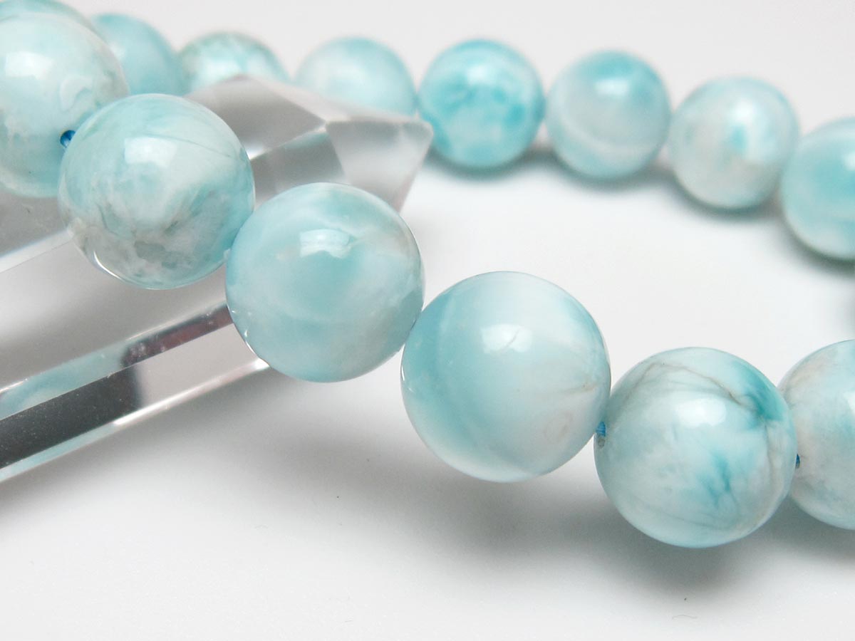 ラリマー ブレスレット 13mm 一点物 111-56516