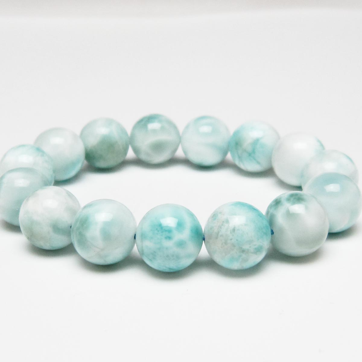 ラリマー ブレスレット 14mm 一点物 111-56517
