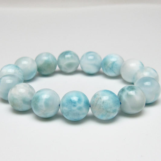 ラリマー ブレスレット 14mm 一点物 111-56517