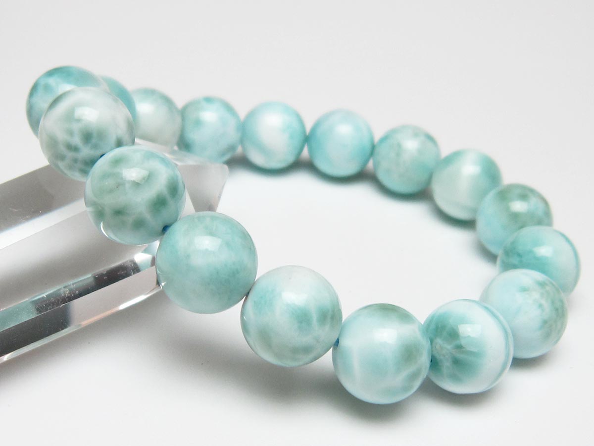 ラリマー ブレスレット 13mm 一点物 111-56518