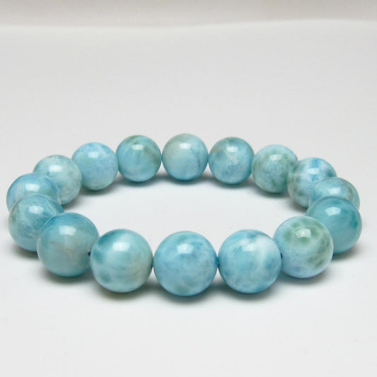 ラリマー ブレスレット 14mm 一点物 111-56525