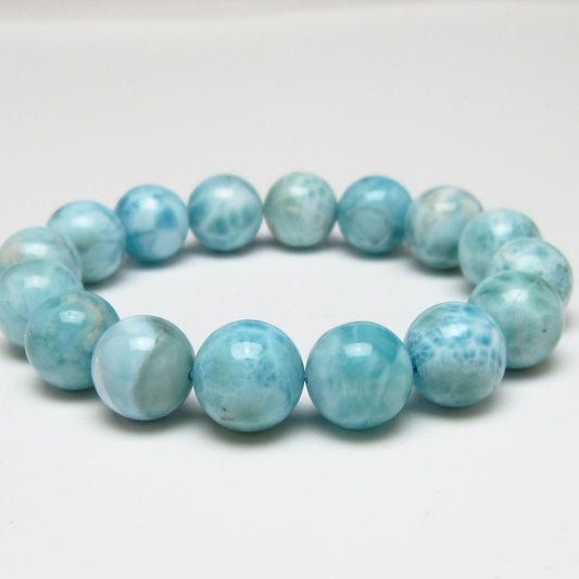 ラリマー ブレスレット 13mm 一点物 111-56526