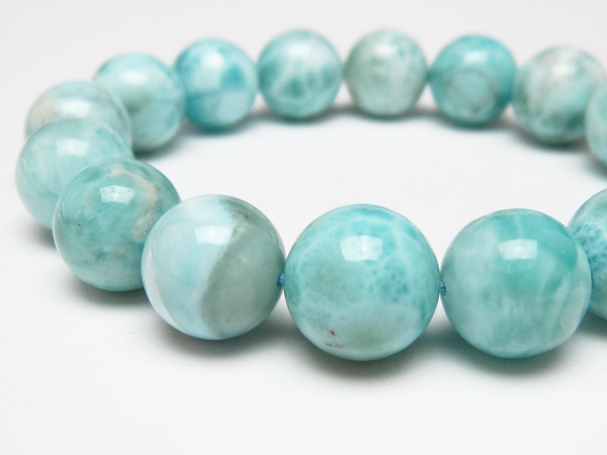 ラリマー ブレスレット 13mm 一点物 111-56526