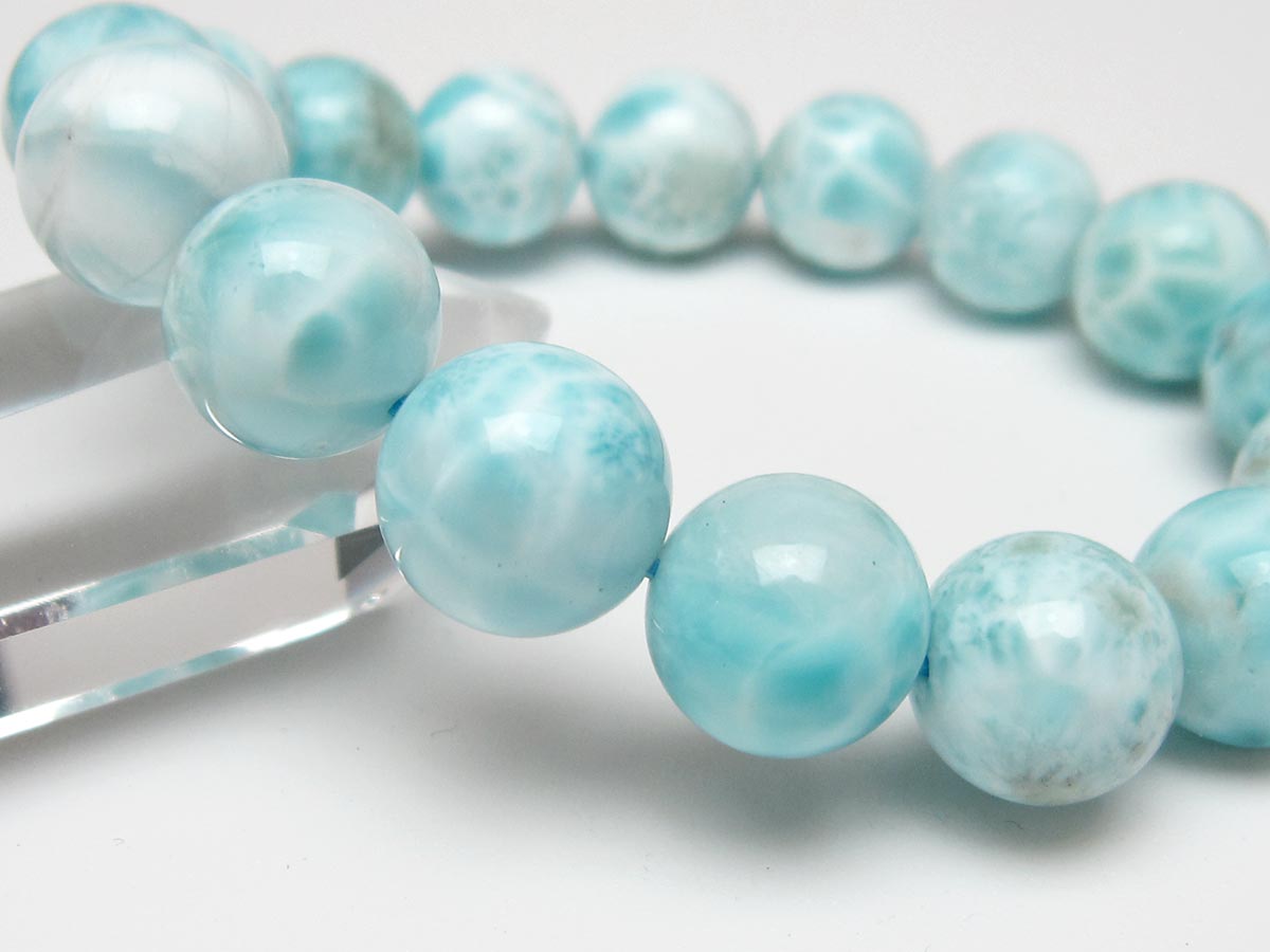 ラリマー ブレスレット 13mm 一点物 111-56527