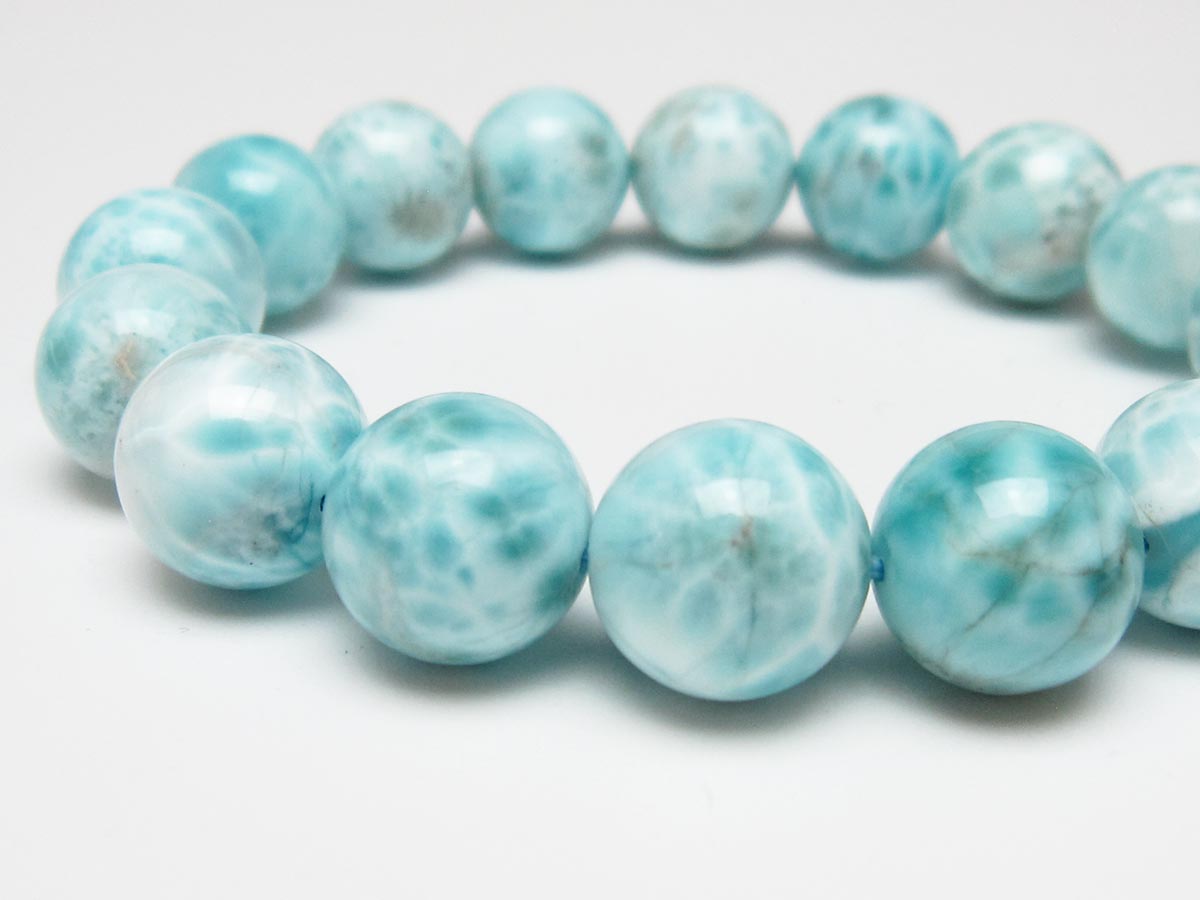 ラリマー ブレスレット 13mm 一点物 111-56527