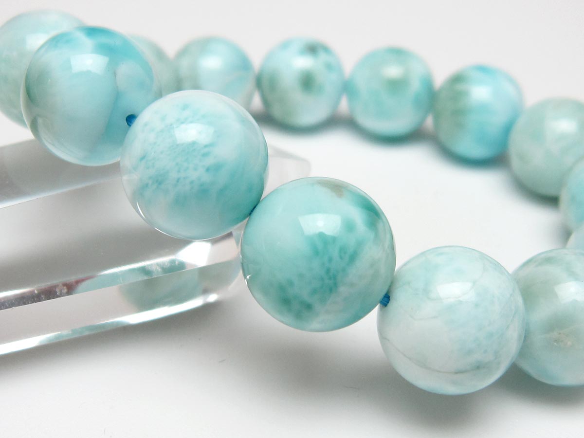 ラリマー ブレスレット 14mm 一点物 111-56528