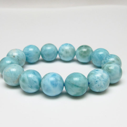 ラリマー ブレスレット 15mm 一点物 111-56529