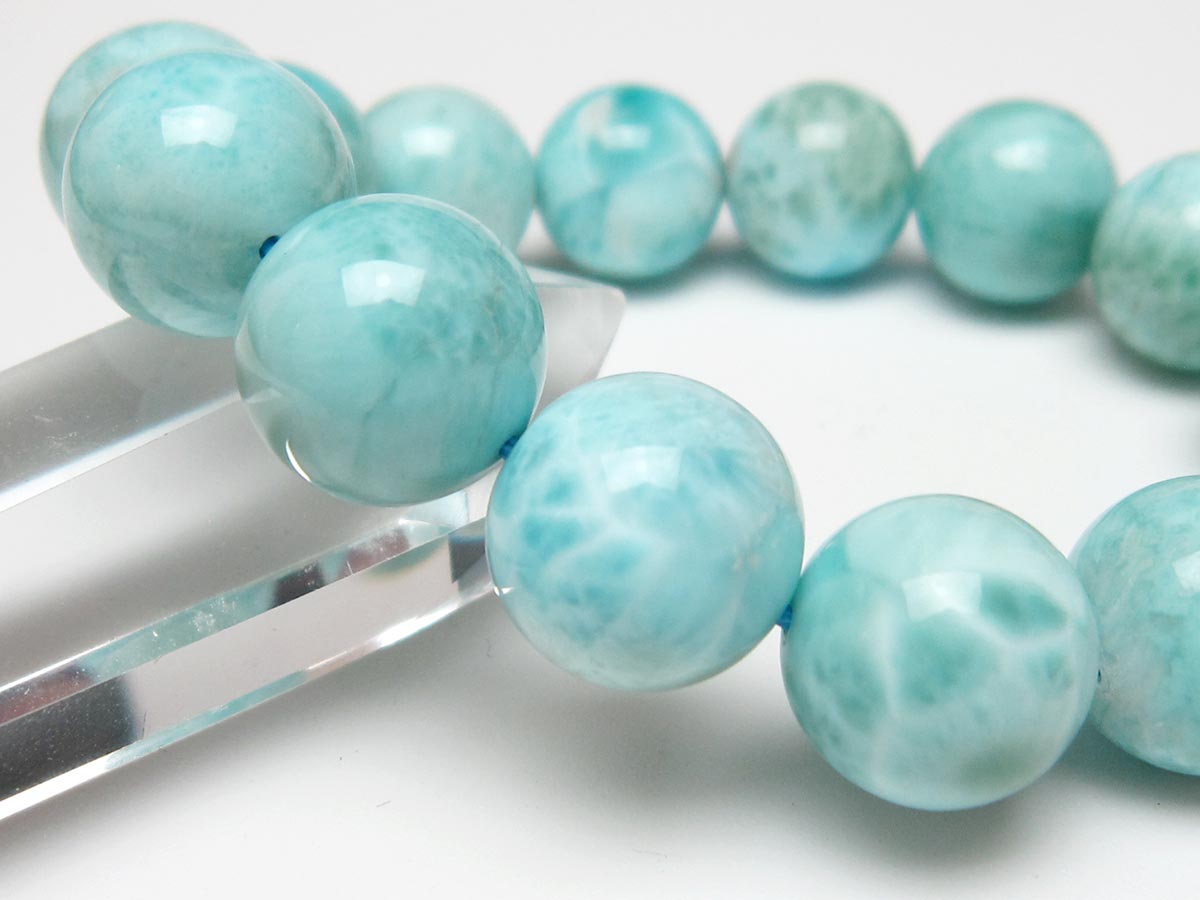 ラリマー ブレスレット 15mm 一点物 111-56529