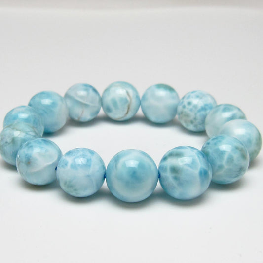 ラリマー ブレスレット 14mm 一点物 111-56530