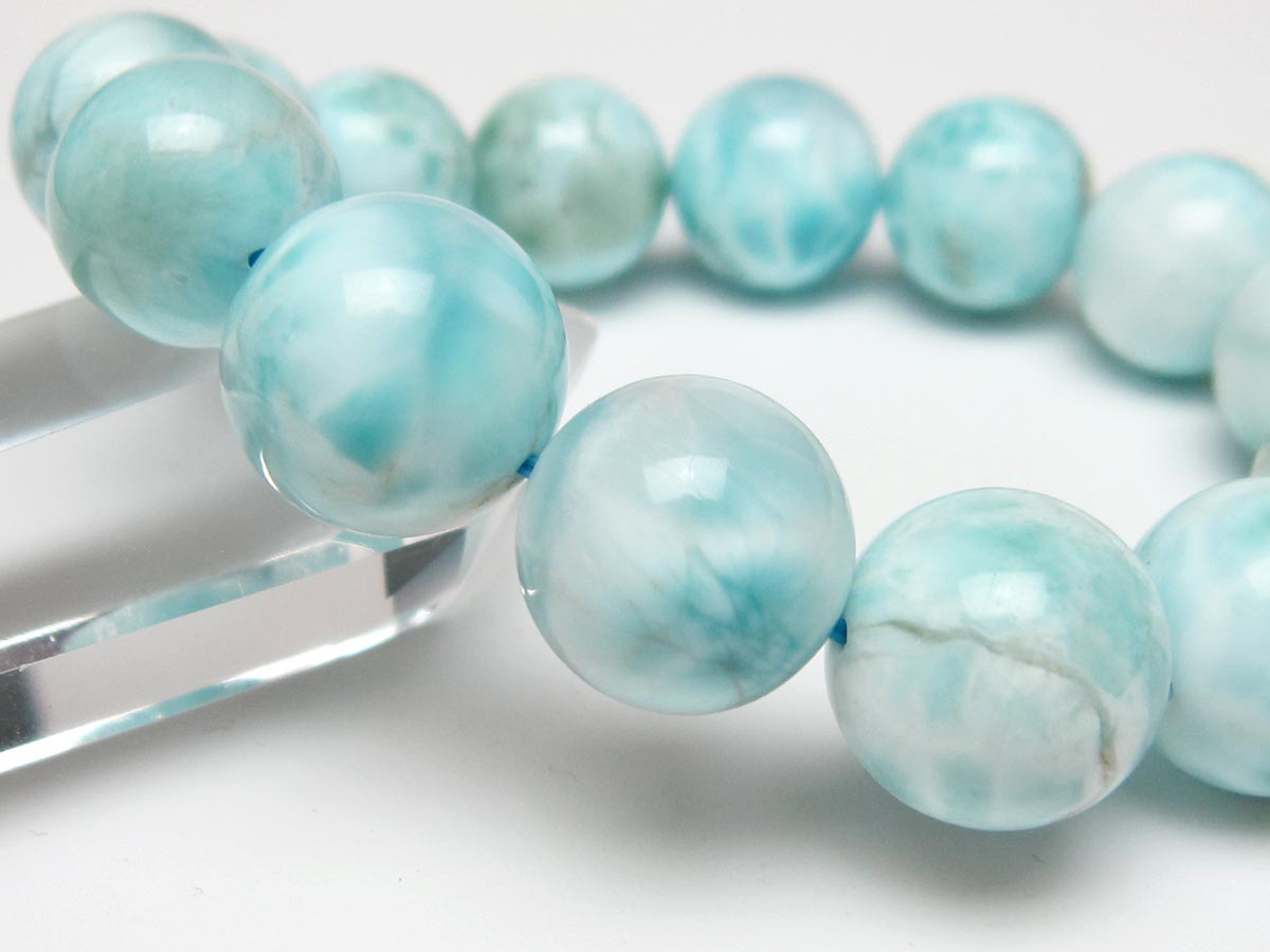 ラリマー ブレスレット 14mm 一点物 111-56530