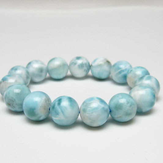 ラリマー ブレスレット 14mm 一点物 111-56531
